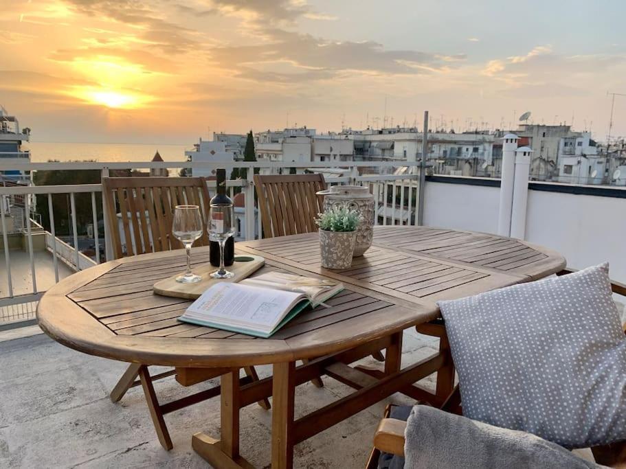 Sea View Sunset Penthouse Daire Selanik Dış mekan fotoğraf