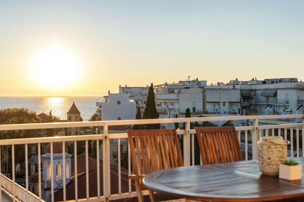 Sea View Sunset Penthouse Daire Selanik Dış mekan fotoğraf